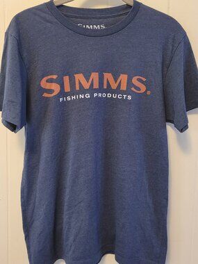 Simms Fishing Products Blue T-Shirt Size Small